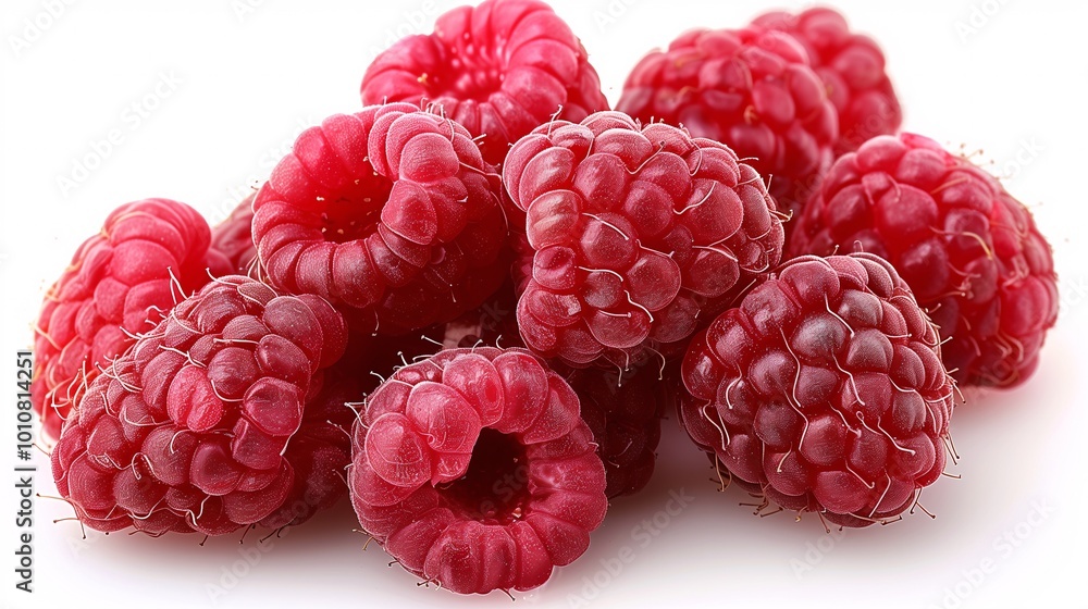 Close-Up of Fresh Raspberries Close-Up of Fresh Raspberries