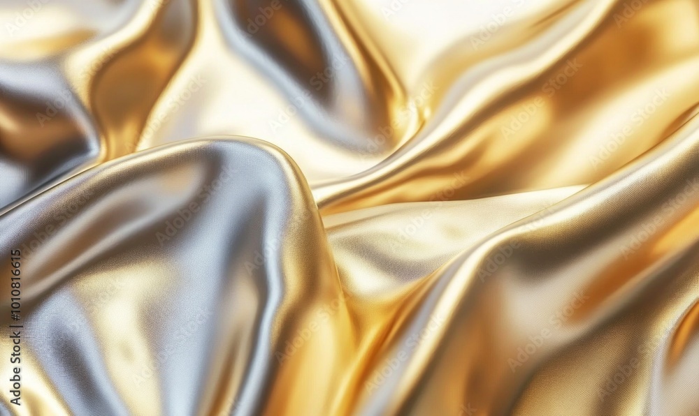 Metallic gradient shifting from silver to gold, with a smooth, reflective texture that feels elegant and opulent, ideal for luxury themes Metallic gradient shifting from silver to gold, with a smooth, reflective texture that feels elegant and opulent, ideal for luxury themes