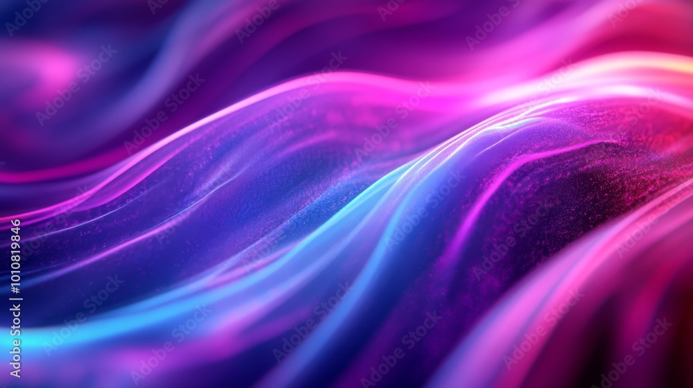 Fototapeta premium Vivid Abstract Neon Waves