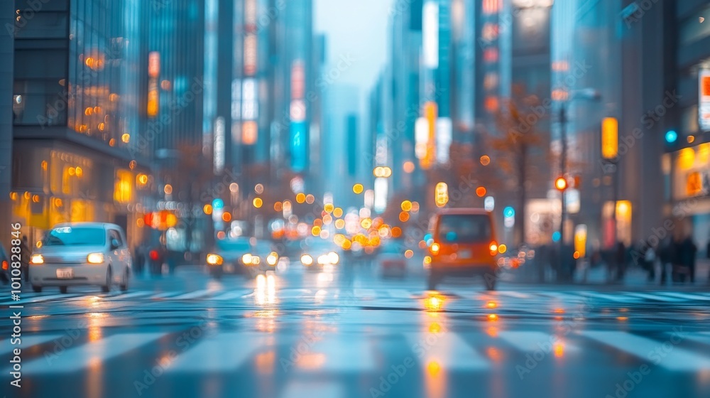 City Nightscape with Bokeh City Nightscape with Bokeh