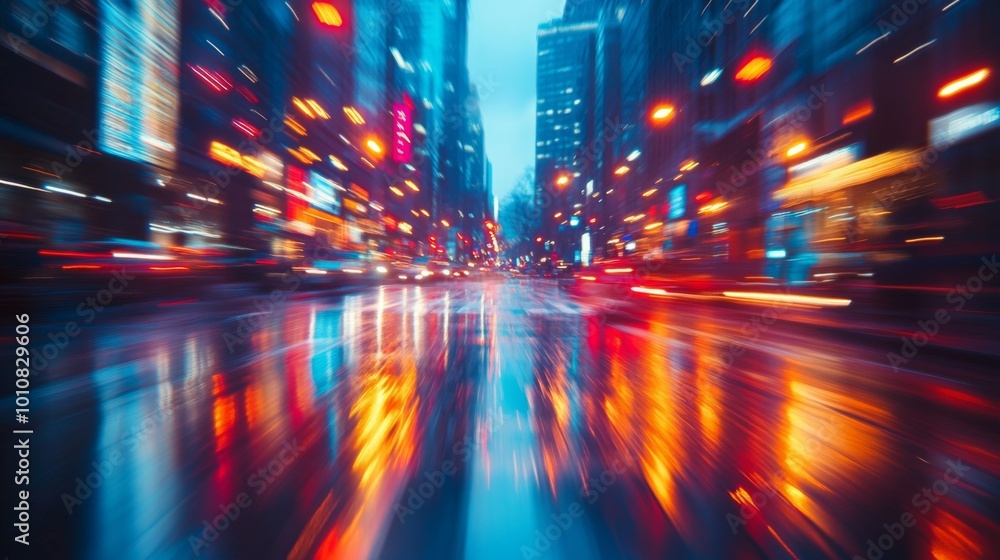 Blurred City Night Blurred City Night