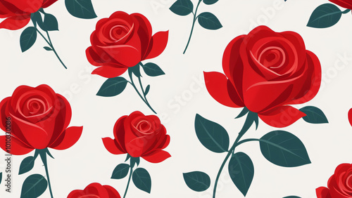 seamless background with roses