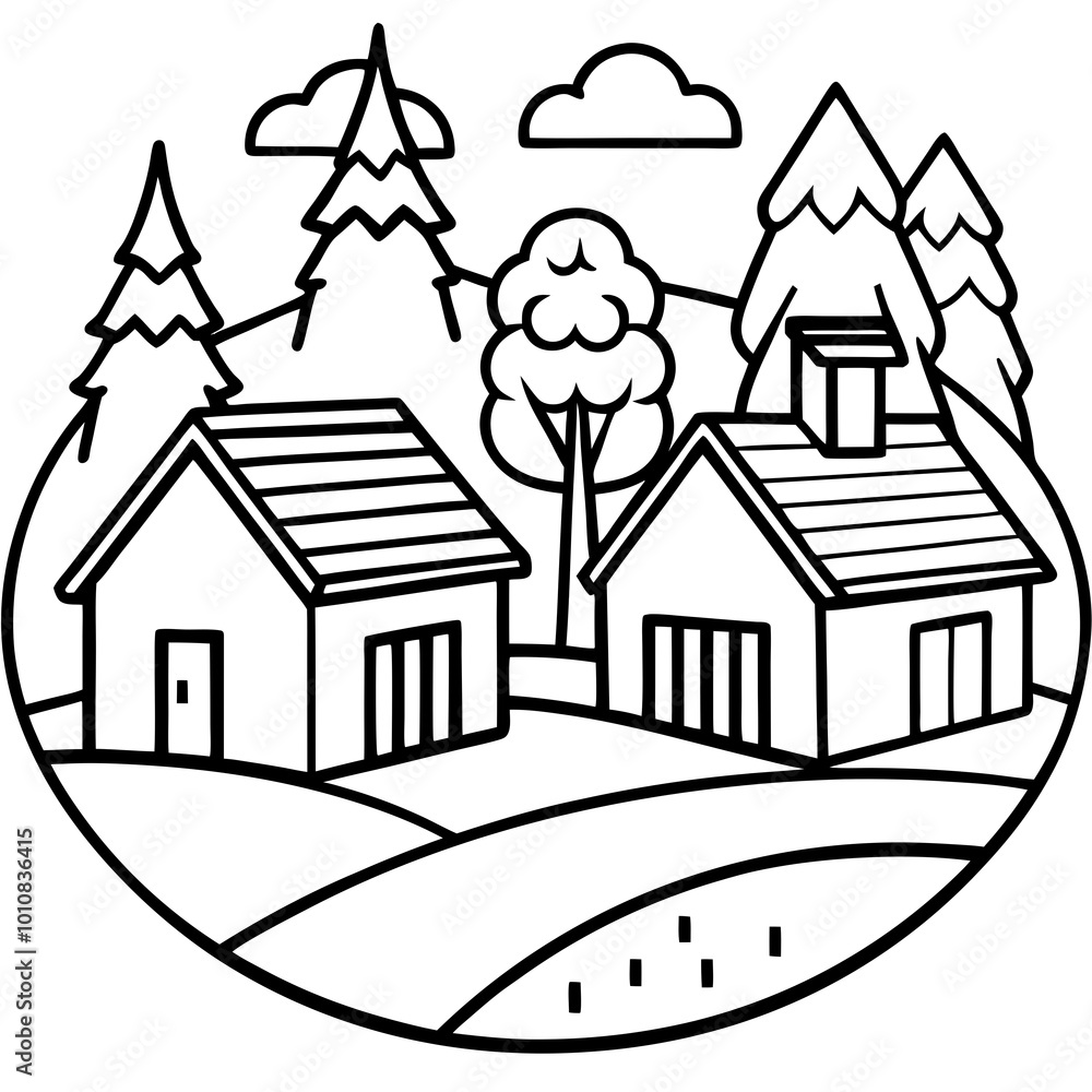 sketch of house sketch of house