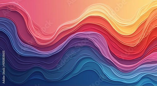 abstract colorful waves