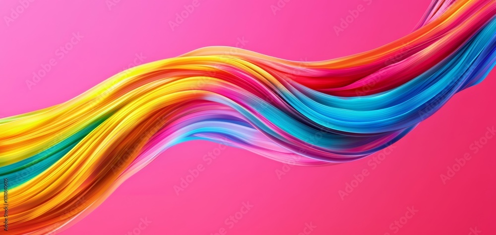 Modern printer producing vibrant streams of color, ribbons in motion, innovative printing technology and design Modern printer producing vibrant streams of color, ribbons in motion, innovative printing technology and design