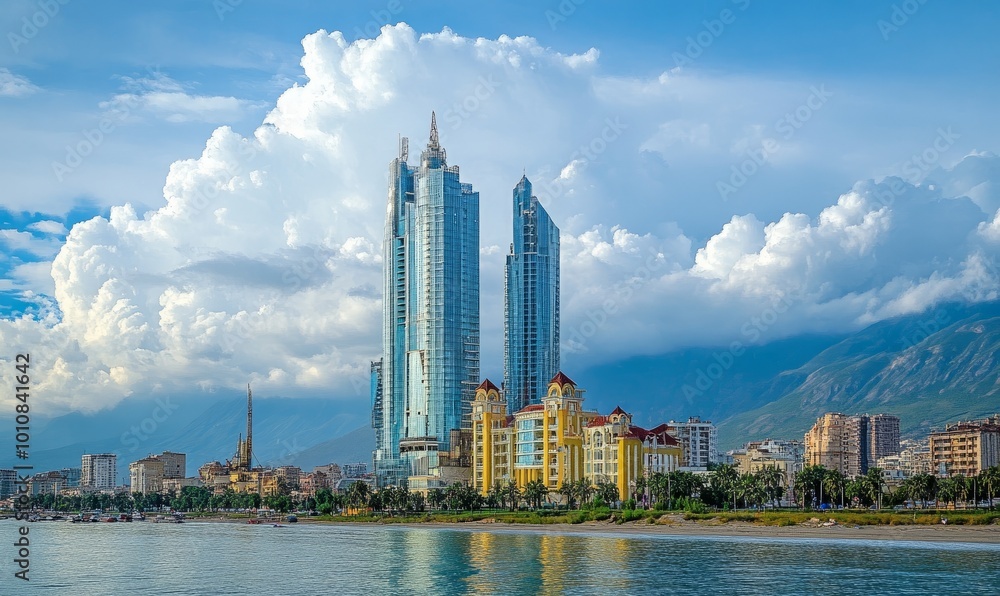 Obraz premium Batumi skyline with modern towers
