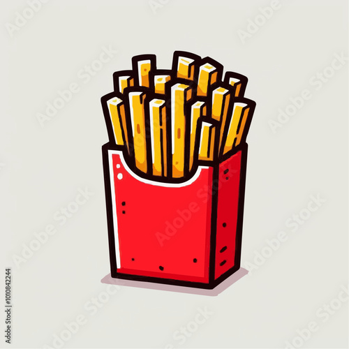 french fries illustration