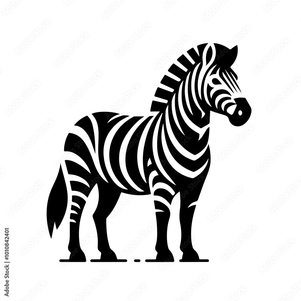 Obraz premium png zebra silhouette logo icon , 