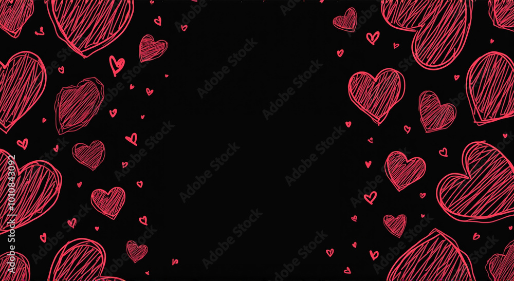 seamless pattern with hearts seamless pattern with hearts