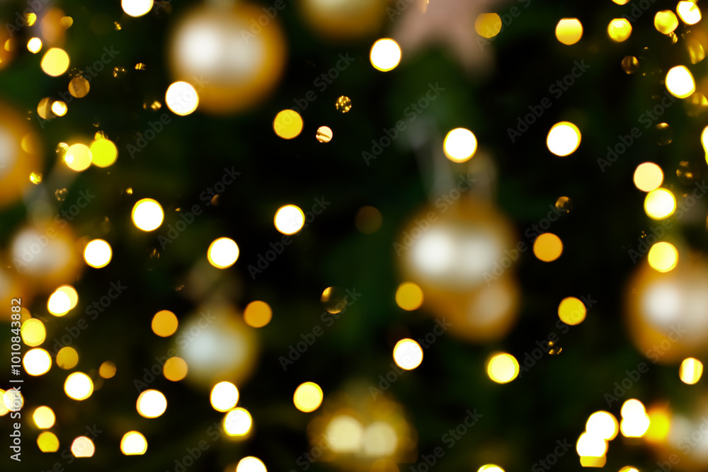 blurred christmas interior with golden lights bokeh blurred christmas interior with golden lights bokeh
