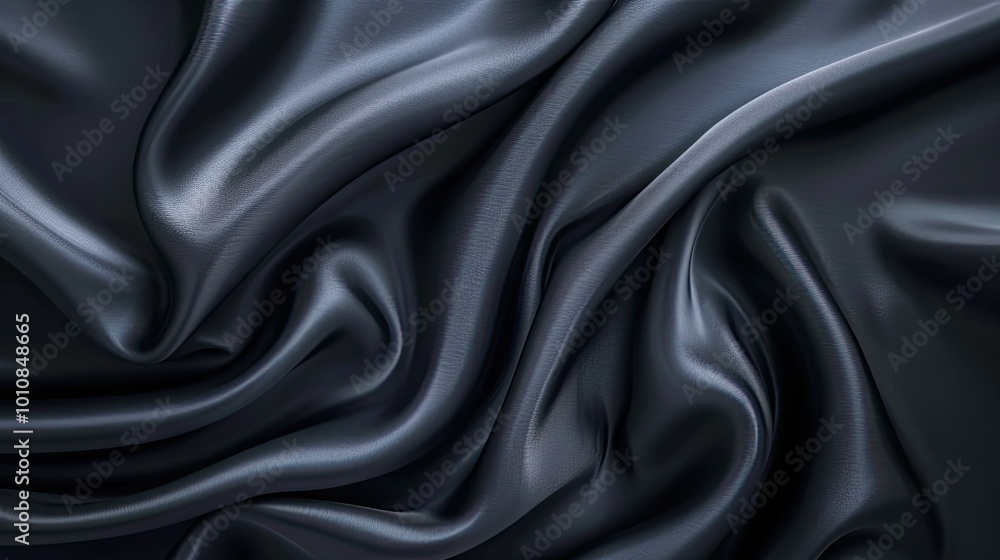 Elegant silk black background. Background texture. Elegant silk black background. Background texture.