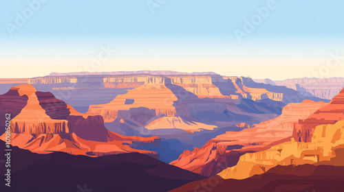 Stunning sunset over the Grand Canyon showcasing vibrant colors and majestic rock formations