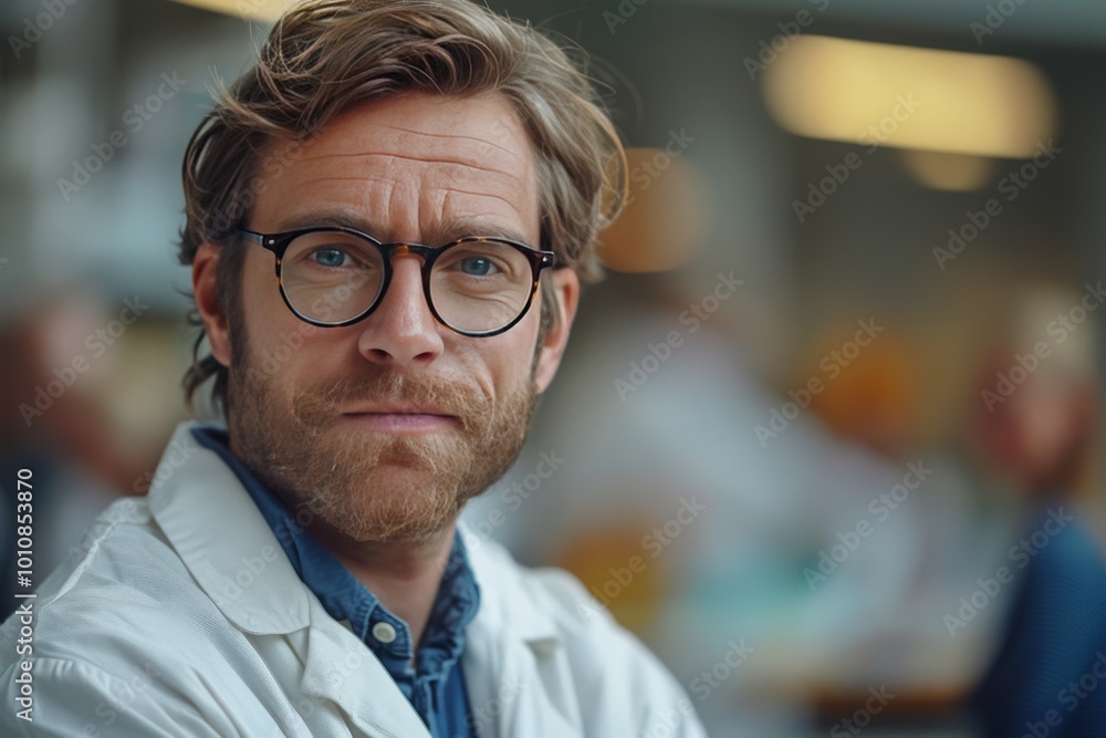 Portrait of a male biologist or doctor Portrait of a male biologist or doctor
