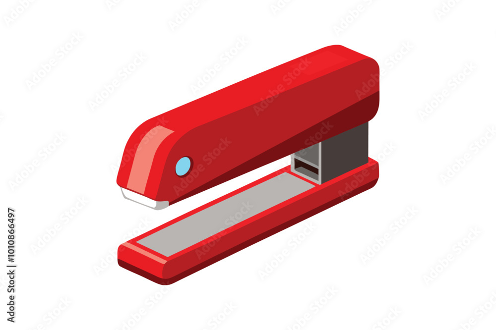 Red stapler vector illustration, Red stapler vector Red stapler vector illustration, Red stapler vector