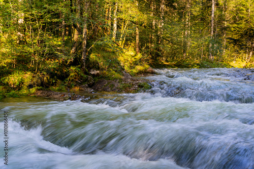 Die Weißbachschlucht in Schneizlreuth im Berchtesgadener Land in Bayern photo