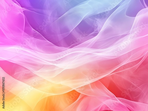 Abstract Colorful Wave Pattern Background with Dynamic Fluid Shapes for Creative Design