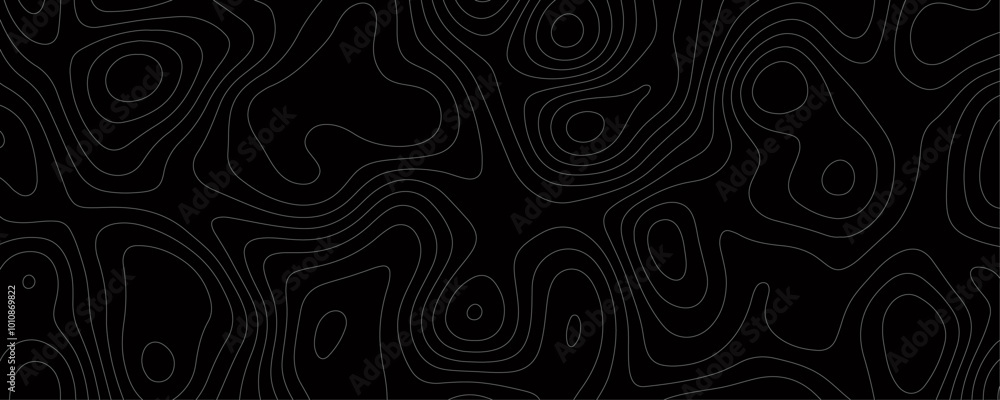 Wavy Line Terrain Map in an Abstract Style Highlighting Geographic Relief and Contour Shapes
Wavy Line Terrain Map in an Abstract Style Highlighting Geographic Relief and Contour Shapes