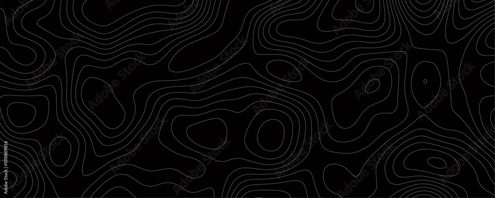Wavy Line Terrain Map in an Abstract Style Highlighting Geographic Relief and Contour Shapes
Wavy Line Terrain Map in an Abstract Style Highlighting Geographic Relief and Contour Shapes