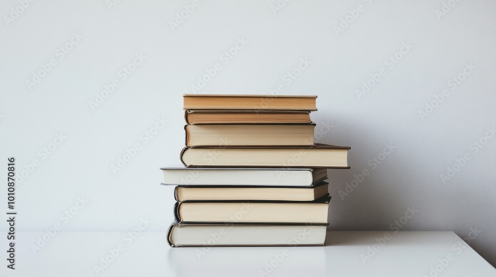 A pile of books sits on a white table against a white wall. Finding the right information from many sources is important for learning and work. A pile of books sits on a white table against a white wall. Finding the right information from many sources is important for learning and work.