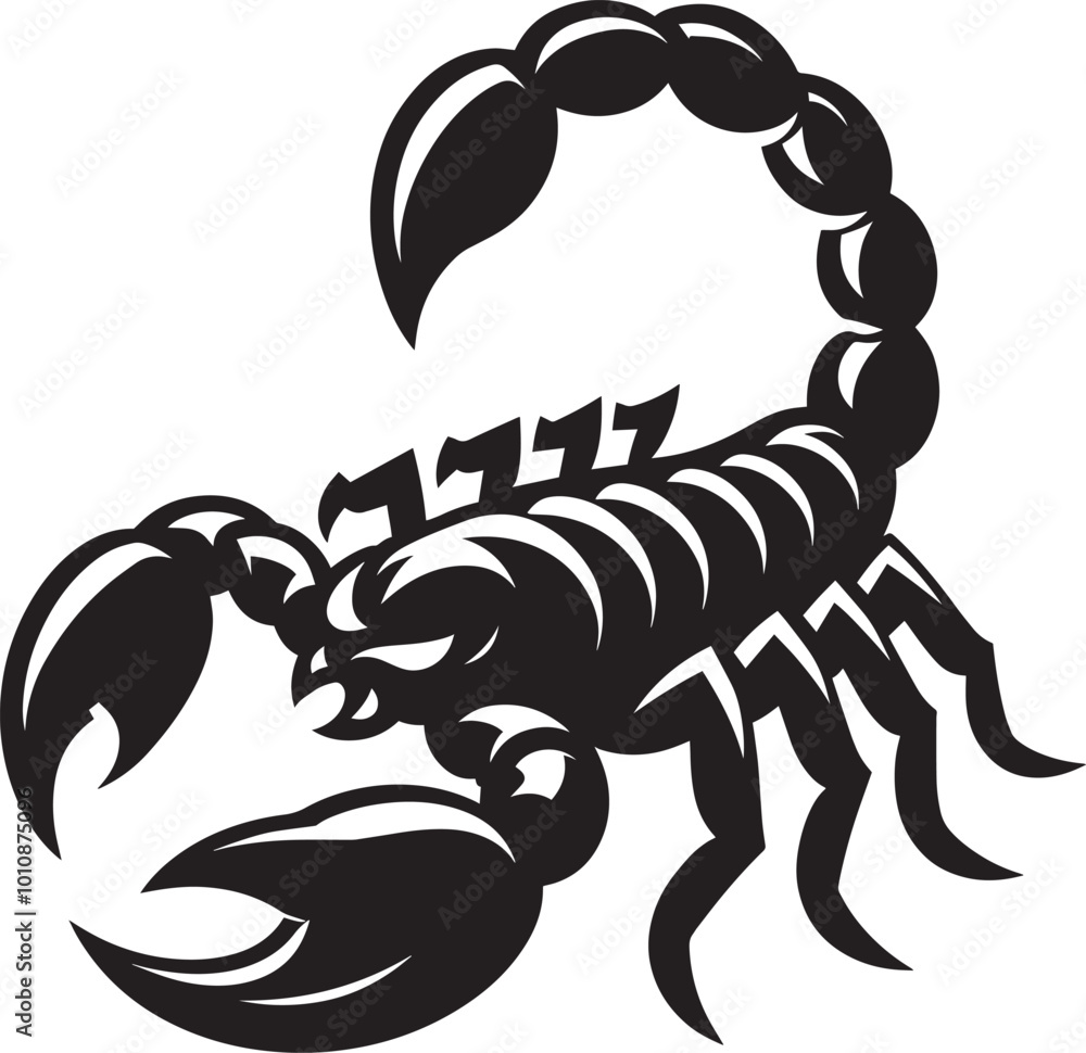 Scorpion insect Silhouette isolated on a white background Minimalist Scorpion vector shape Scorpion insect Silhouette isolated on a white background Minimalist Scorpion vector shape