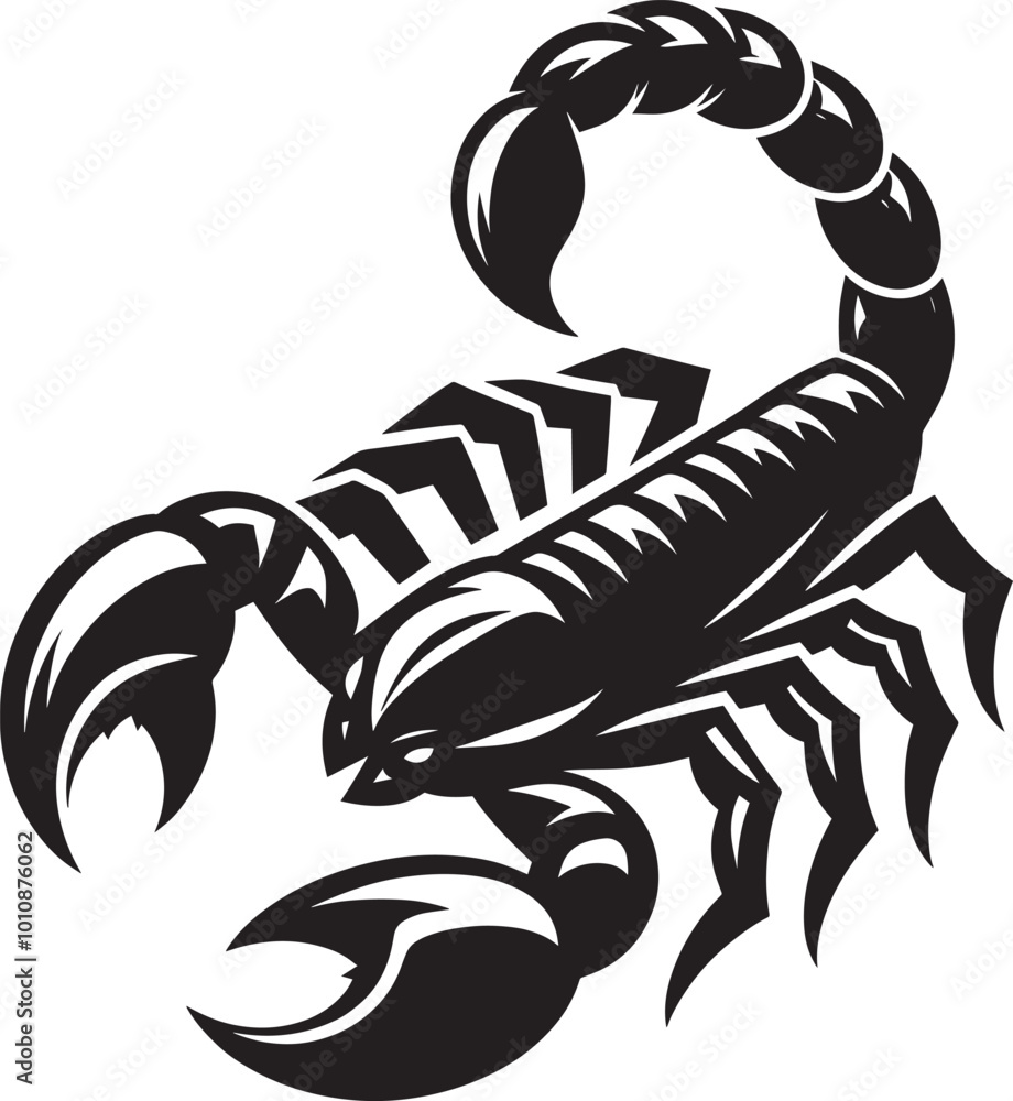 Scorpion insect Silhouette isolated on a white background Minimalist Scorpion vector shape Scorpion insect Silhouette isolated on a white background Minimalist Scorpion vector shape