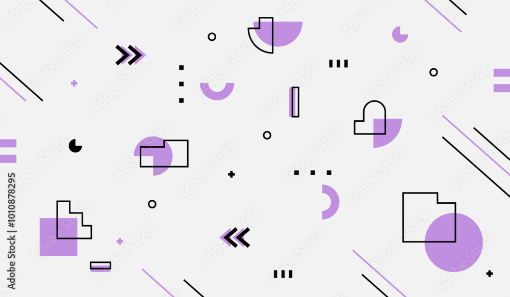 Geometric shapes wallpaper vector design Geometric shapes wallpaper vector design