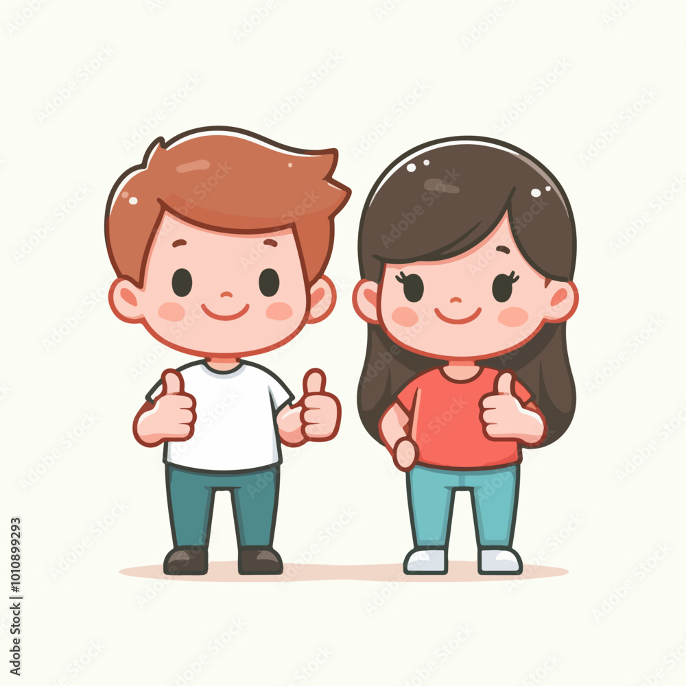 flat illustration of a person character raising a thumbs up flat illustration of a person character raising a thumbs up