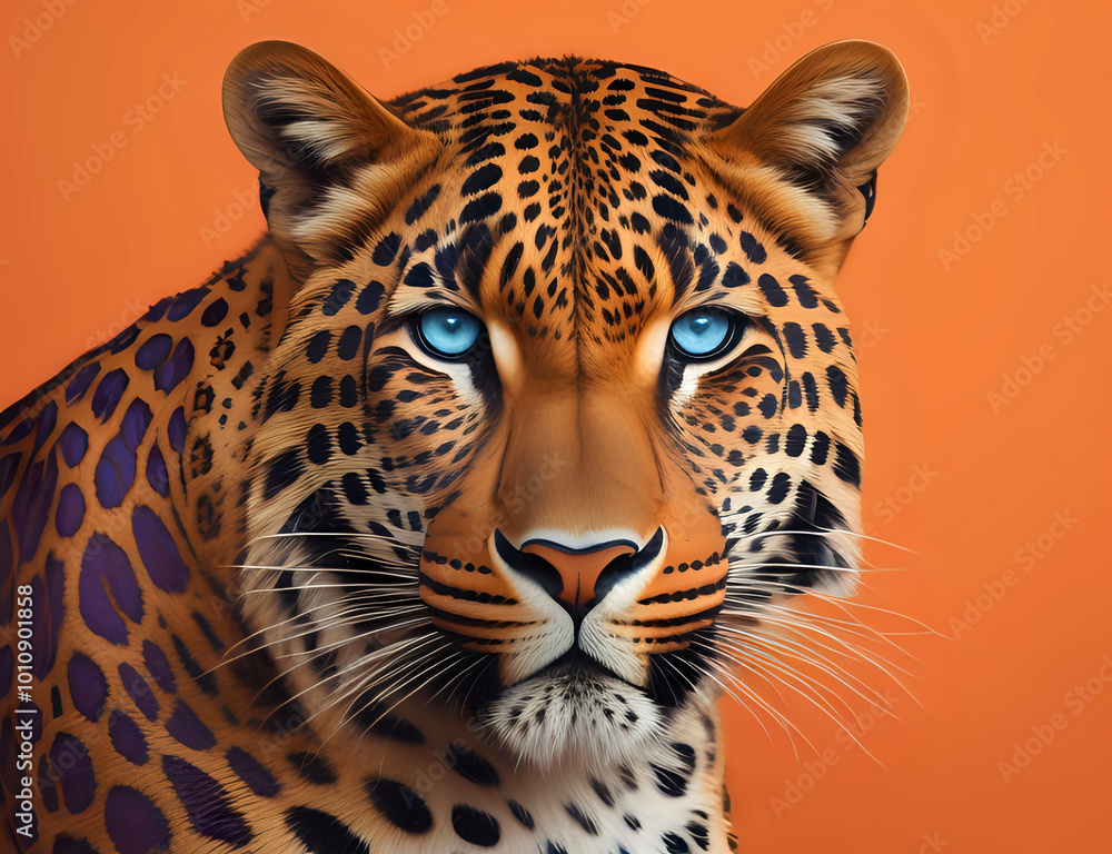 Obraz premium Leoparden Kopf