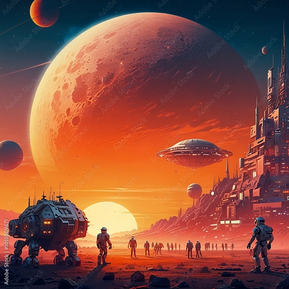 alien planet in space alien planet in space