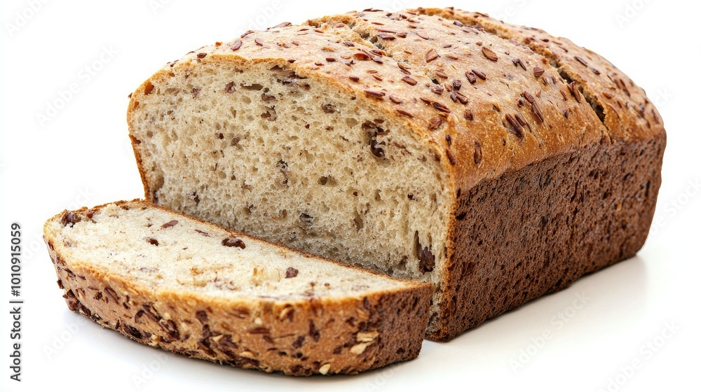 A rustic, round loaf of olive bread, with a crusty exterior and visible olive pieces, isolated on a white background for a gourmet presentation. A rustic, round loaf of olive bread, with a crusty exterior and visible olive pieces, isolated on a white background for a gourmet presentation.