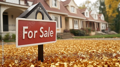 A stunning image of a suburban neighborhood with 