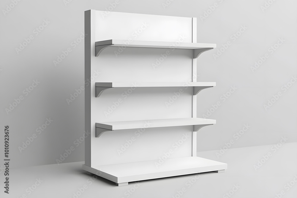 3d White Empty Product Display For Supermarket With Shelves mock up Isolated on white background. Retail shelf, ,display mockup. 3d White Empty Product Display For Supermarket With Shelves mock up Isolated on white background. Retail shelf, ,display mockup.