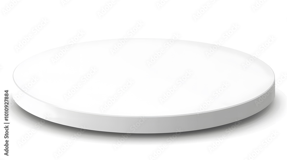 3d simple white round podium isolated on white background. Stage for product presentation mock up. 3d simple white round podium isolated on white background. Stage for product presentation mock up.