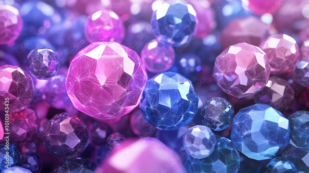 Colorful Abstract Geometric Bubbles in Vivid Hues Colorful Abstract Geometric Bubbles in Vivid Hues