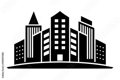 buildings icon with Transparent Background Clipart