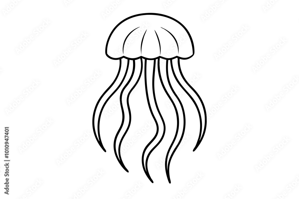 jellyfish icon with Transparent Background Clipart jellyfish icon with Transparent Background Clipart