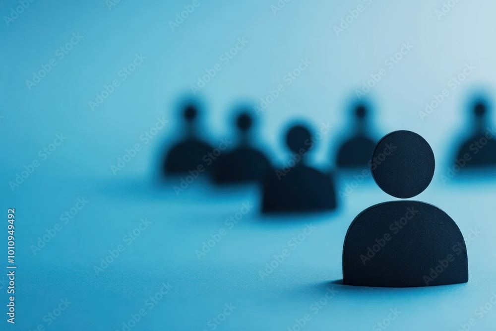 Silhouettes of People: A Focus on One Silhouettes of People: A Focus on One