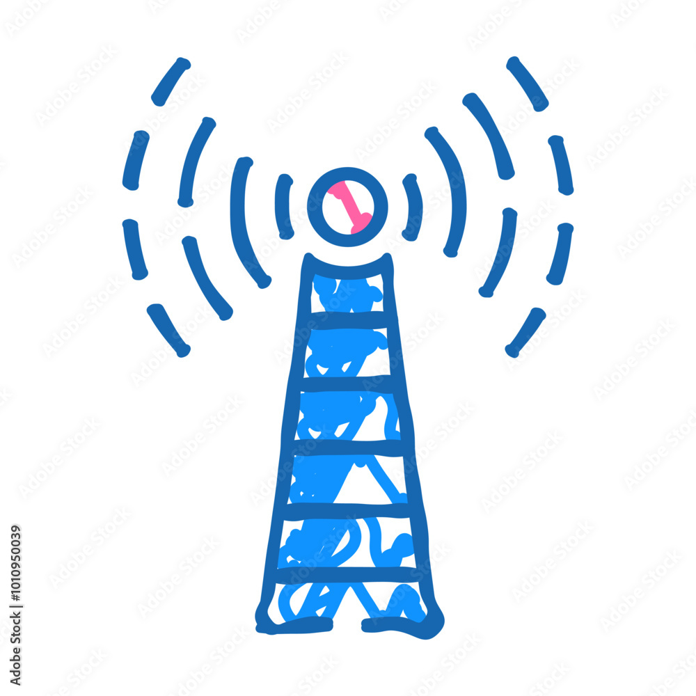 electromagnetic interference label doodle icon sketch vector. electromagnetic interference label sign. isolated symbol illustration electromagnetic interference label doodle icon sketch vector. electromagnetic interference label sign. isolated symbol illustration