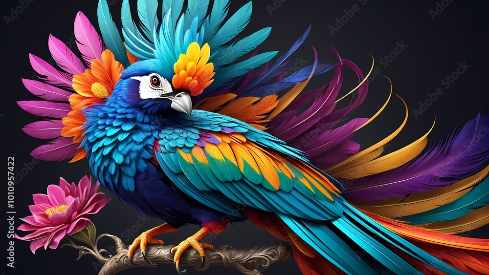 Fototapeta premium Colorful parrot