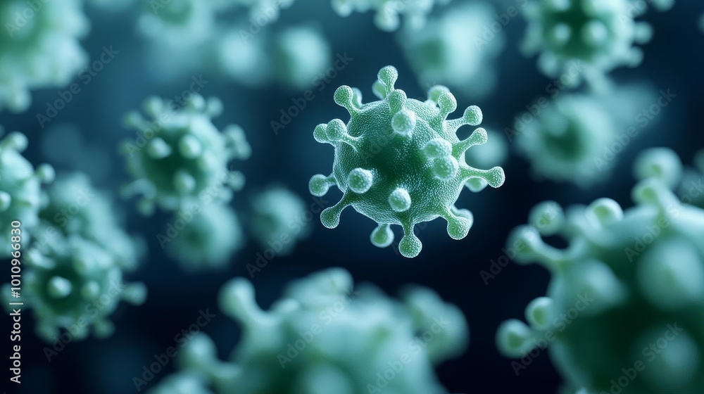 Bacterial spores surviving extreme conditions, dormant prokaryotes, 3D illustration Bacterial spores surviving extreme conditions, dormant prokaryotes, 3D illustration