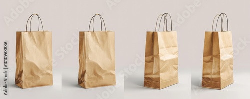 Set of paper shopping bag. MZ