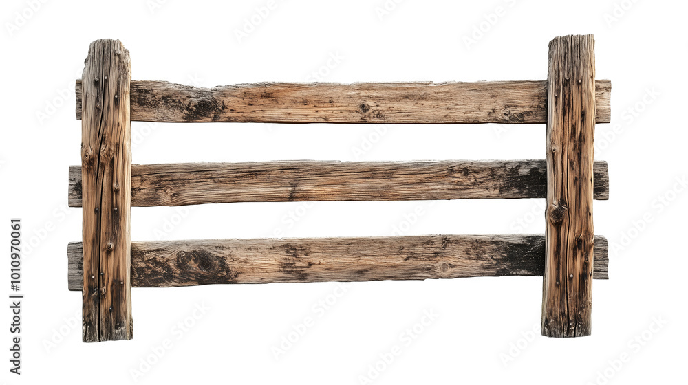Split rail old rustic wooden fence isolated on transparent background, , clipping paths for design and decoration Split rail old rustic wooden fence isolated on transparent background, , clipping paths for design and decoration