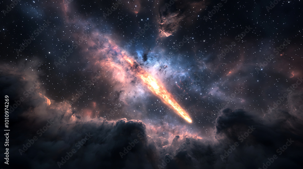 Stunning cosmic explosion in deep space Stunning cosmic explosion in deep space