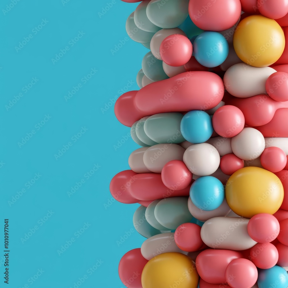 Prokaryotic plasma membrane, phospholipid bilayer, 3D rendering Prokaryotic plasma membrane, phospholipid bilayer, 3D rendering