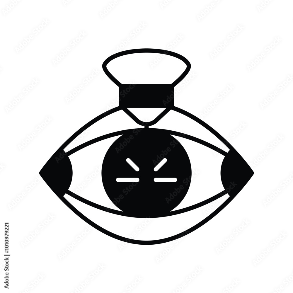 laser glyph icon with white background vector stock illustration laser glyph icon with white background vector stock illustration