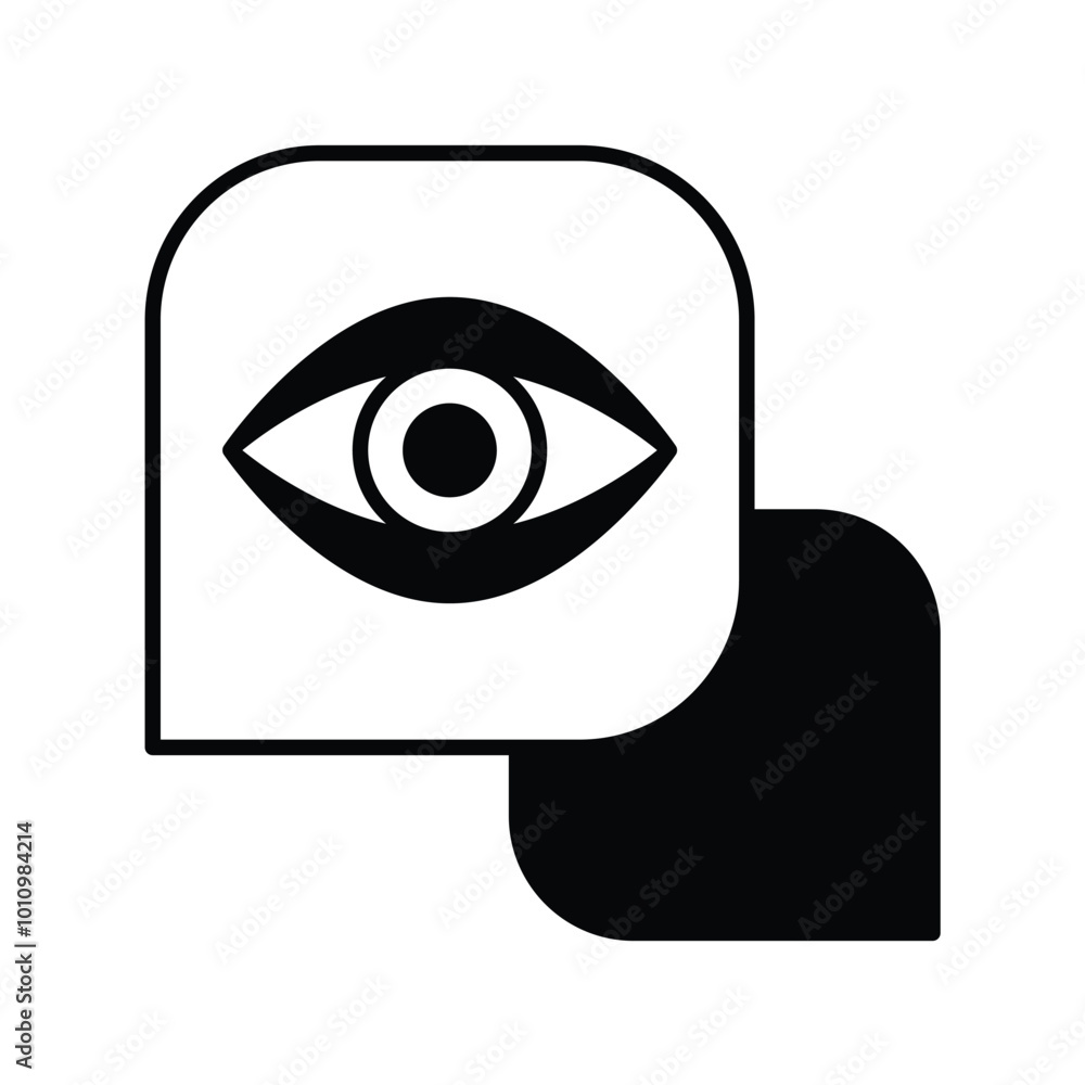 speech bubble glyph icon with white background vector stock illustration speech bubble glyph icon with white background vector stock illustration
