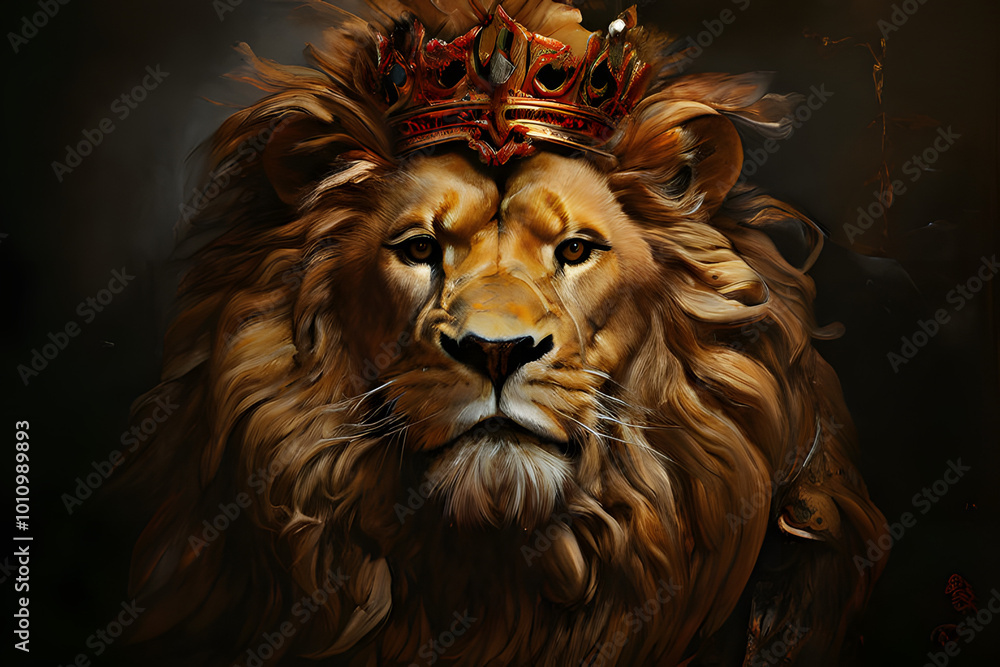 portrait of a lion portrait of a lion