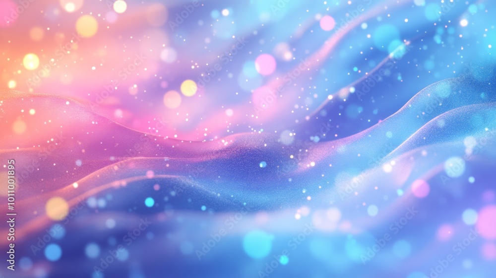 Abstract pastel light pink and blue background with glowing bokeh lights Abstract pastel light pink and blue background with glowing bokeh lights