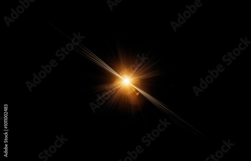 Wallpaper Mural Bright golden light bursts from a dark background in a starburst pattern. Torontodigital.ca