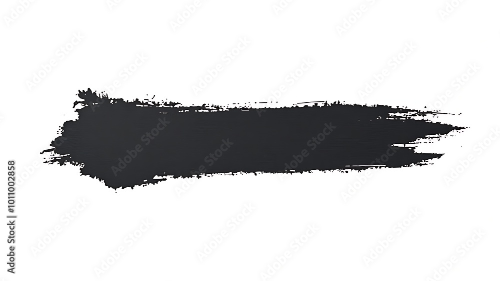 Black brush strokes paint on white background Black brush strokes paint on white background
